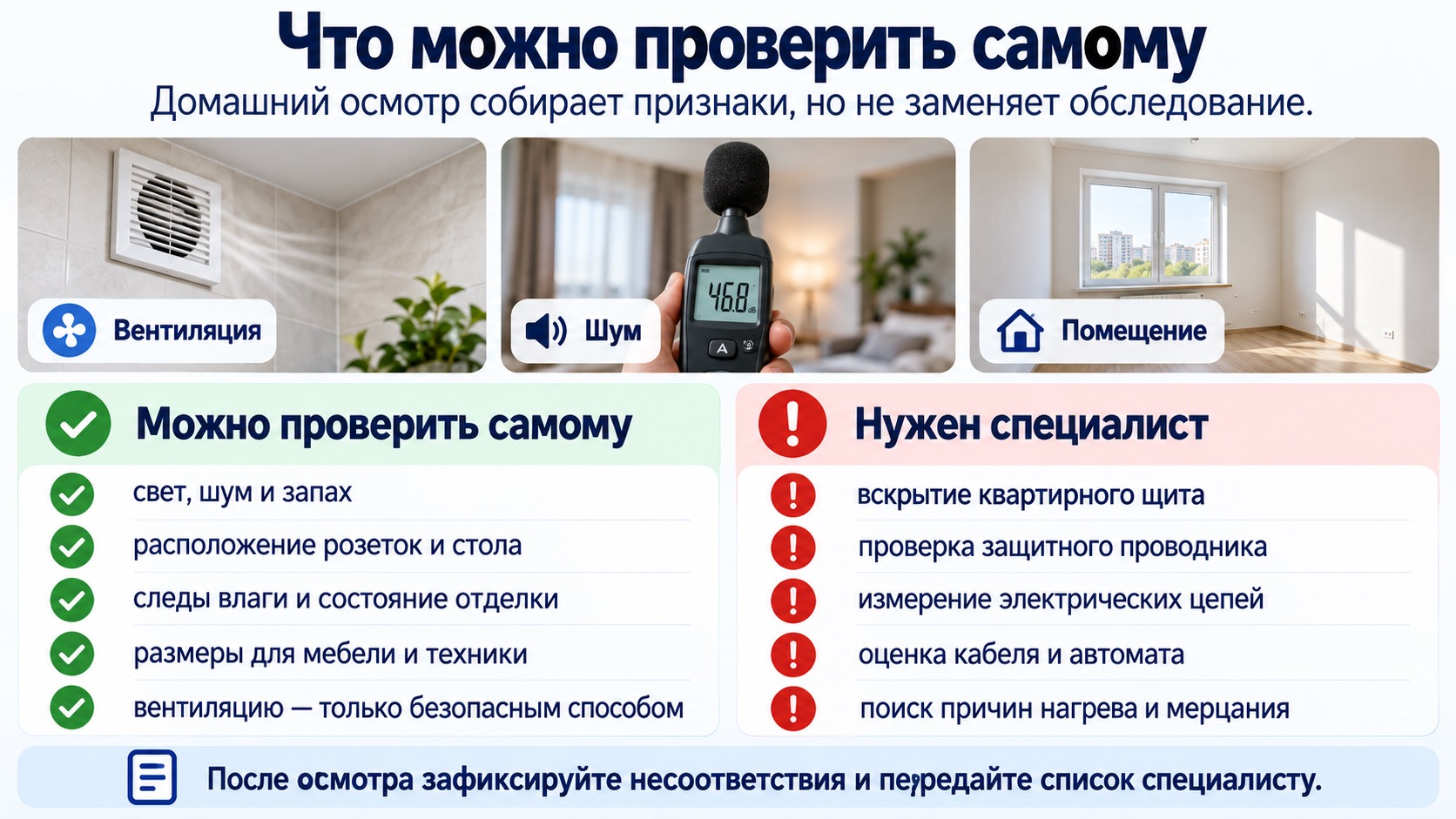 Безопасная проверка квартиры перед покупкой.